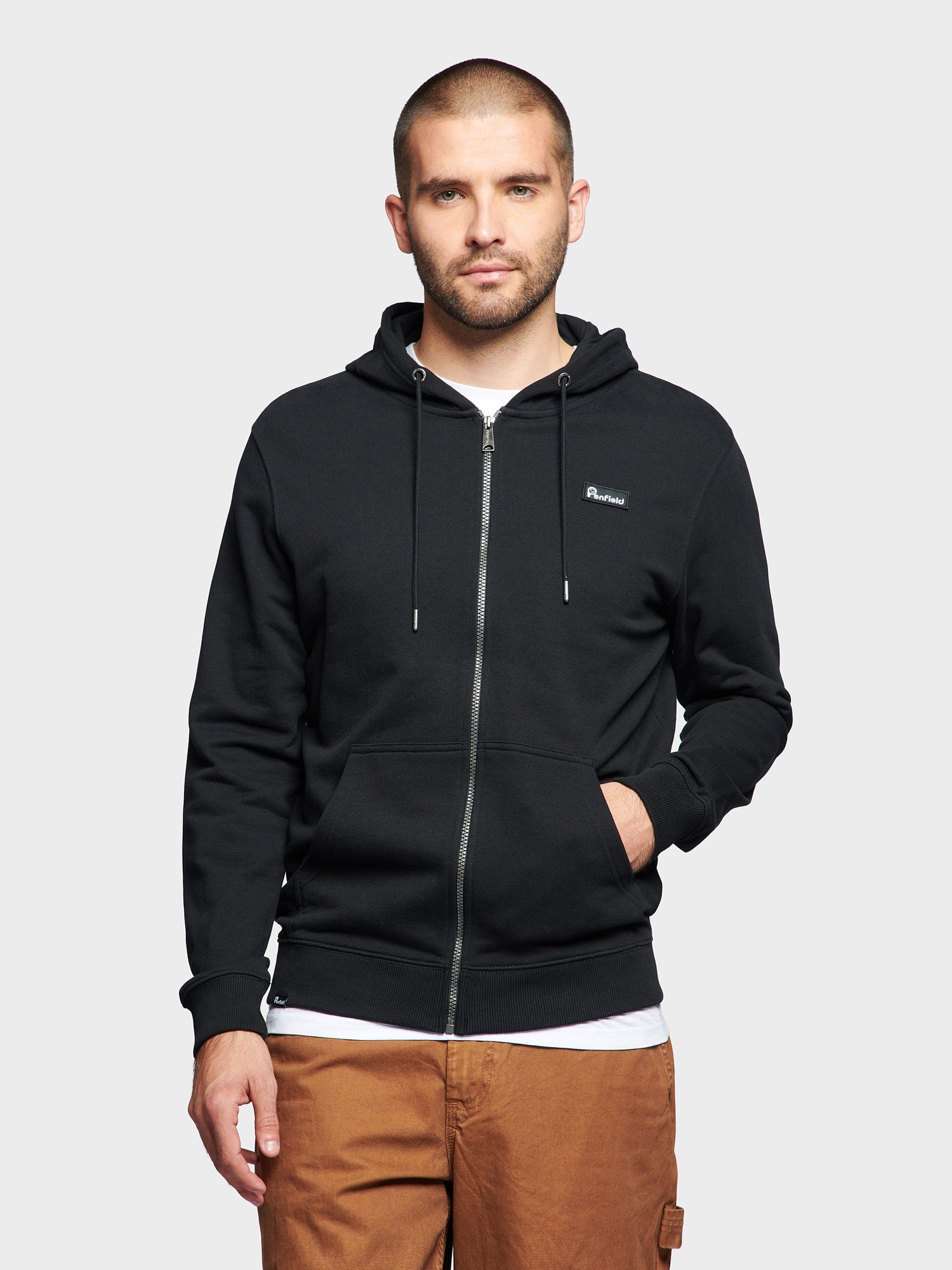 Badge Zip Hoodie in Black – Penfield