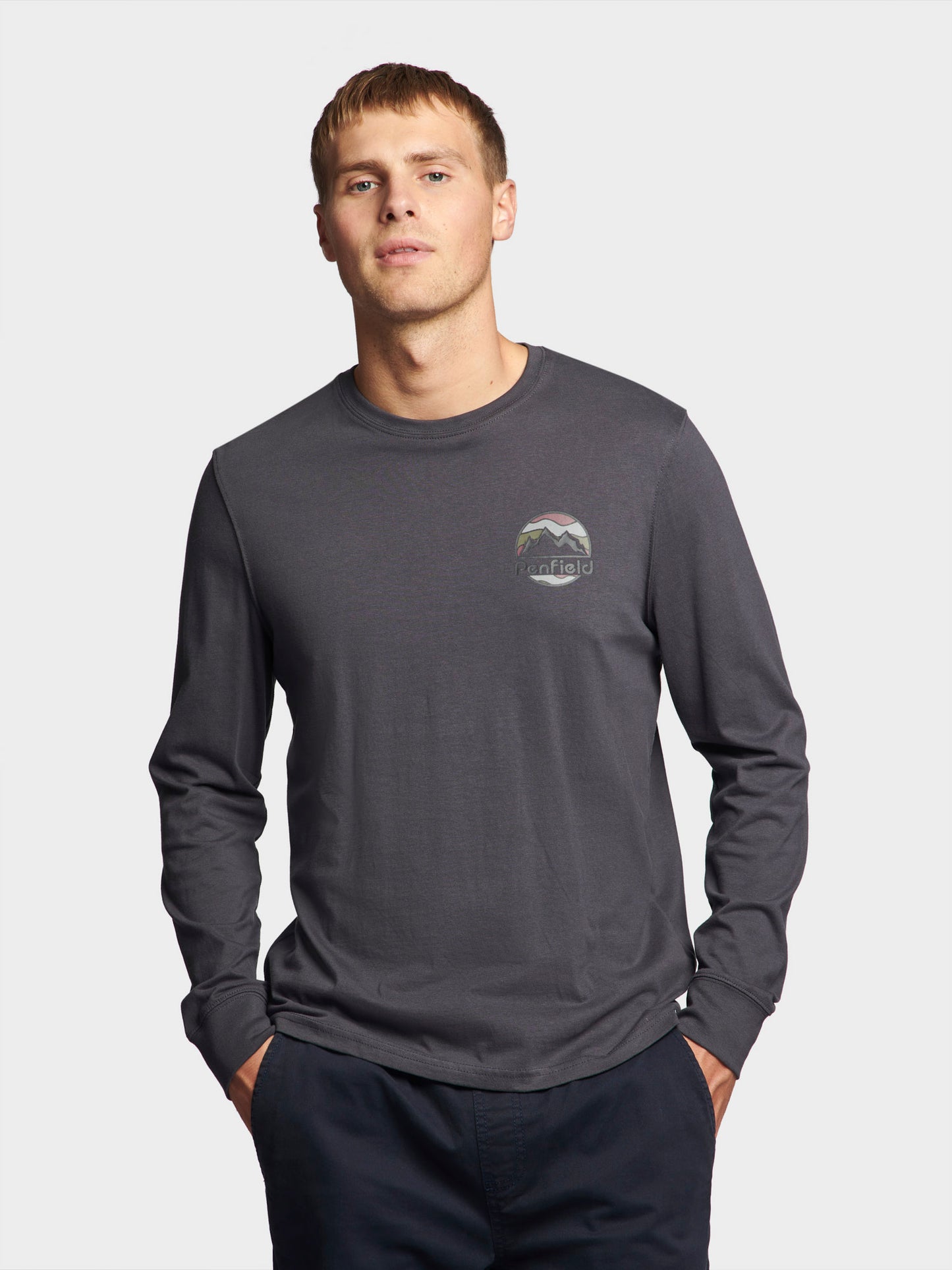 Penfield Back Circular LS T-Shirt Ebony