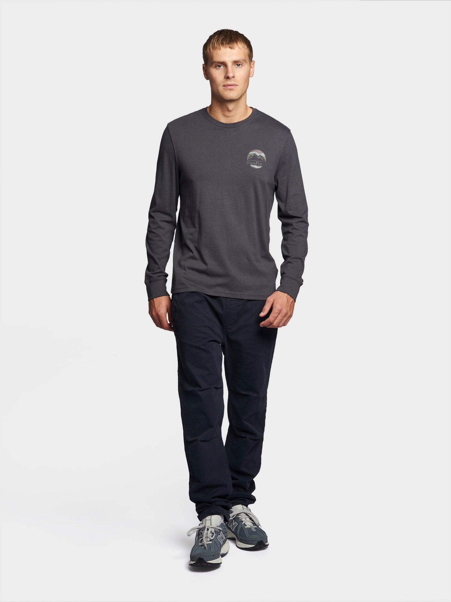 Penfield Back Circular LS T-Shirt Ebony