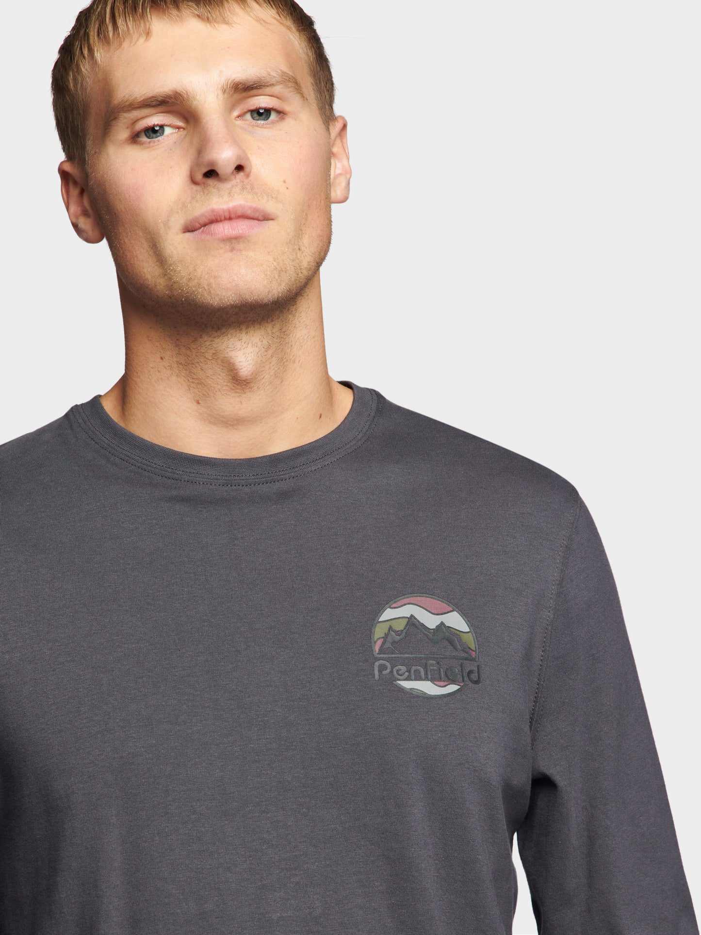 Penfield Back Circular LS T-Shirt Ebony