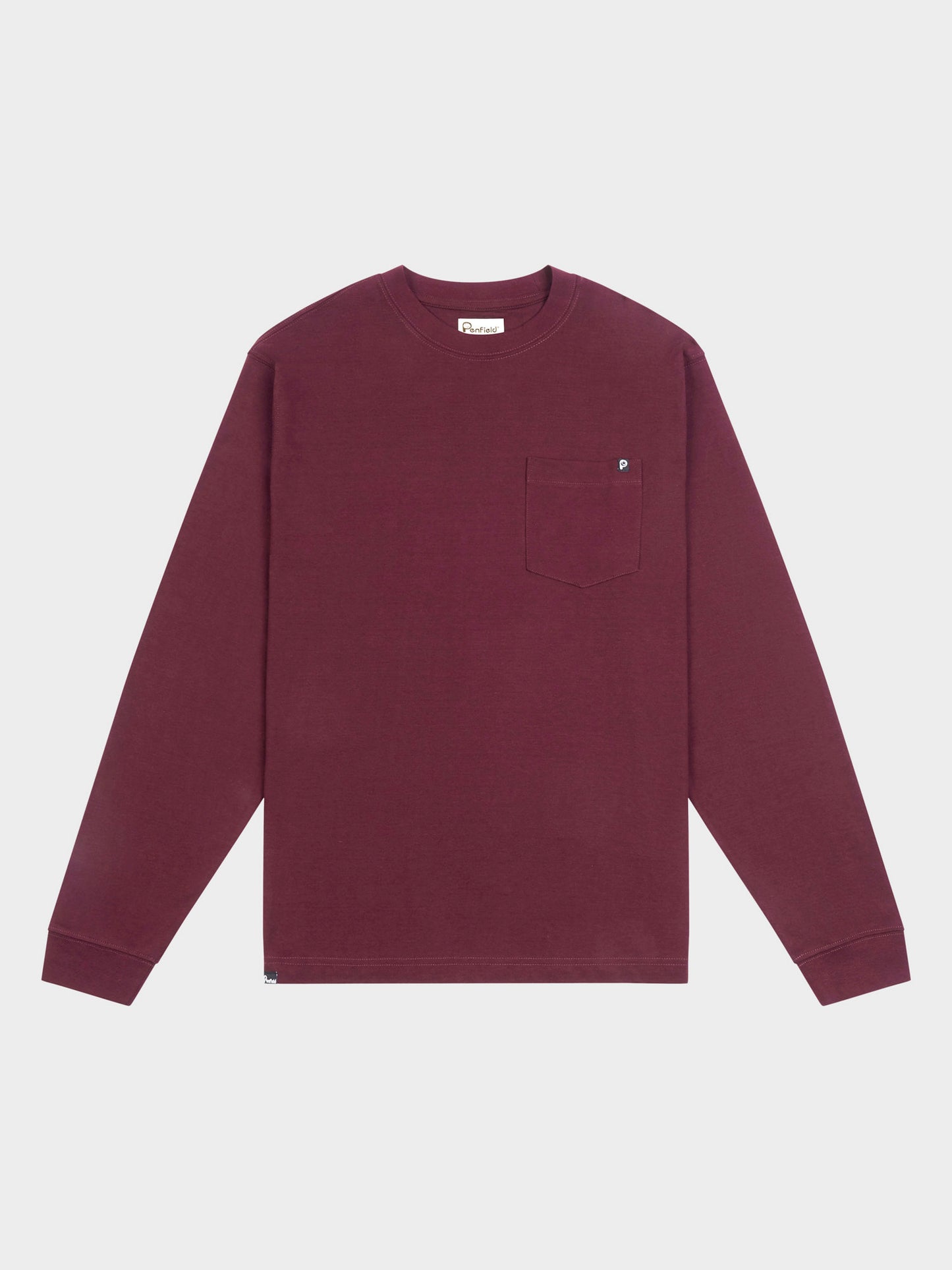 Chest Pocket Long Sleeve T-Shirt in Winetasting