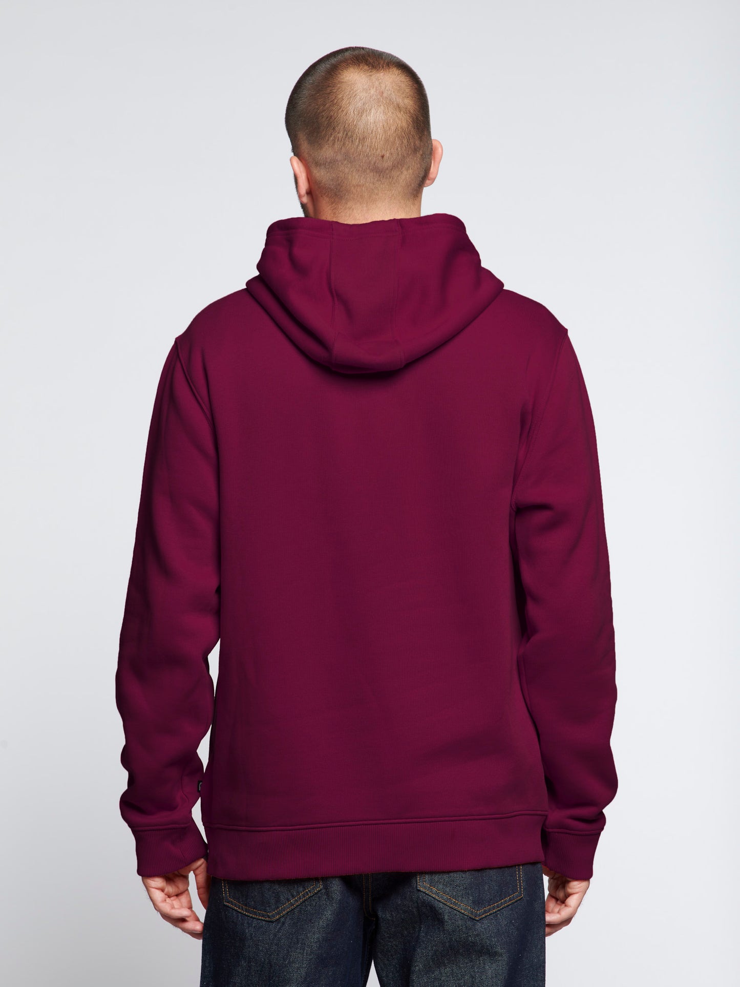 Hudson Script Hoodie in Winetasting