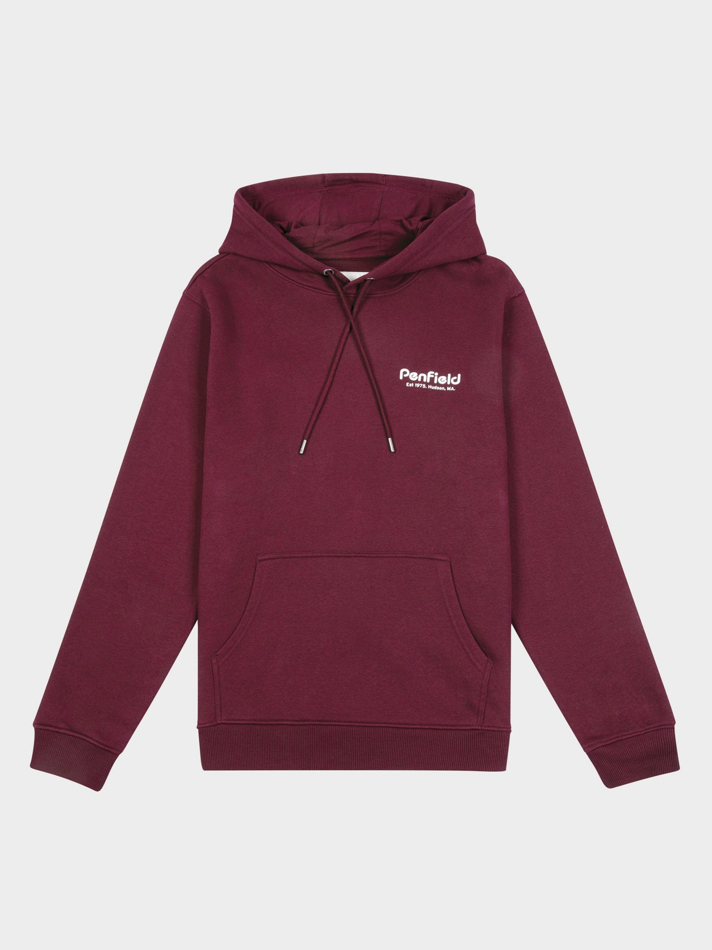 Hudson Script Hoodie in Winetasting