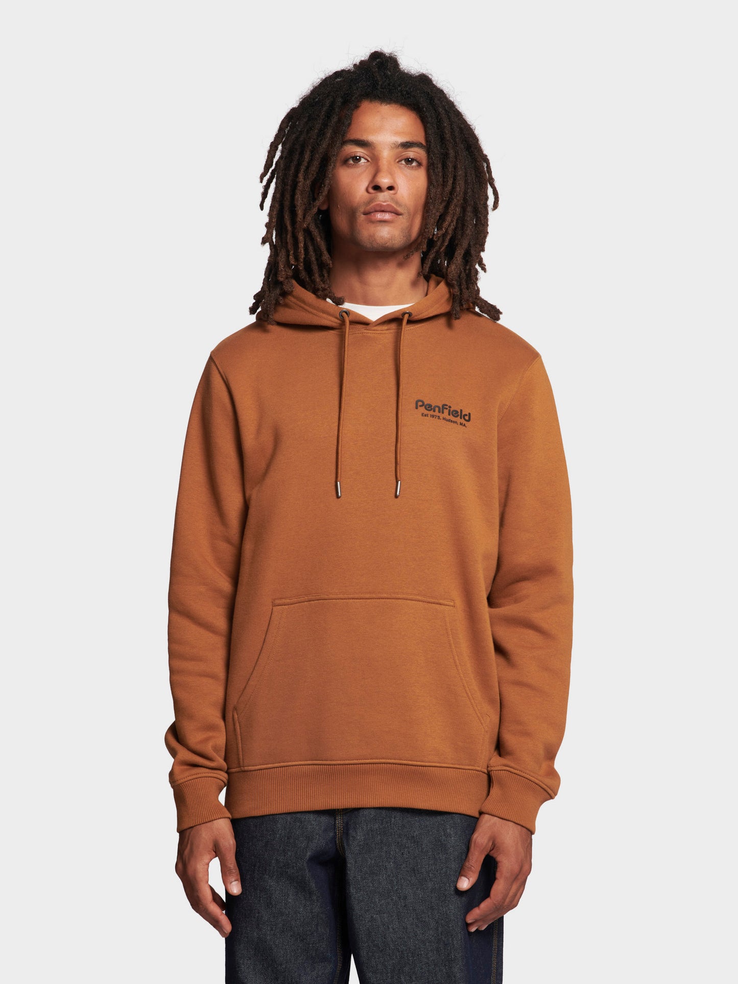 Hudson Script Hoodie in Rubber