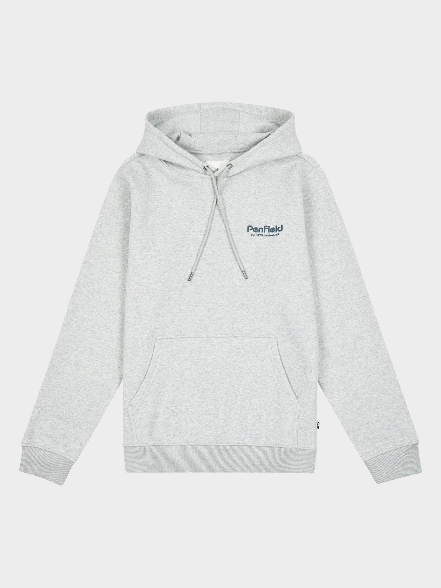 Hudson Script Hoodie in Vintage Grey Heather