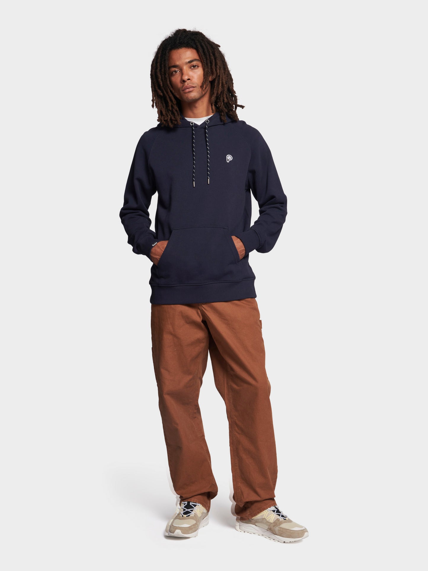 P Bear Hoodie in Navy Blue