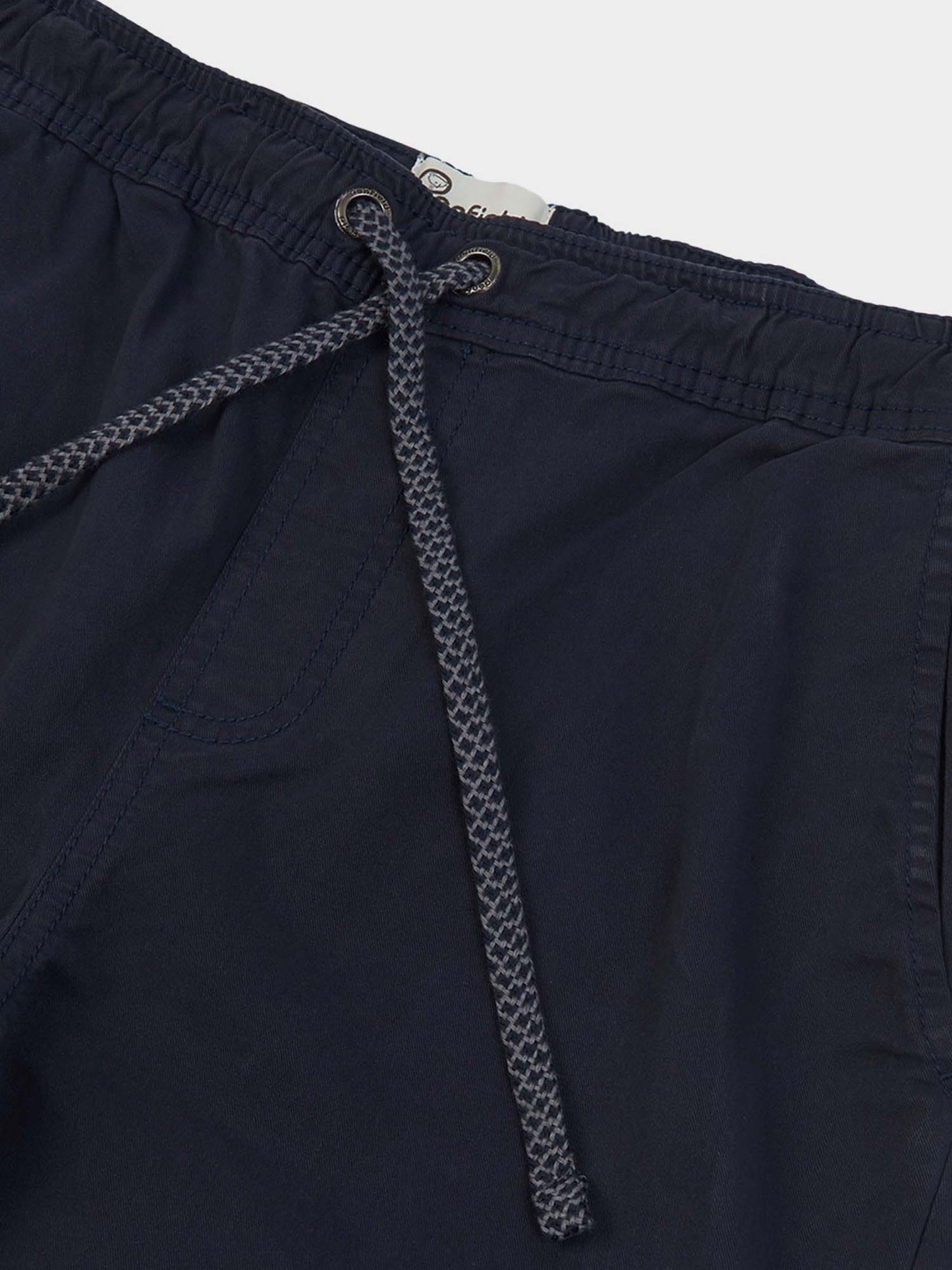 Hudson Script Elasticated Waist Pants in Navy Blue