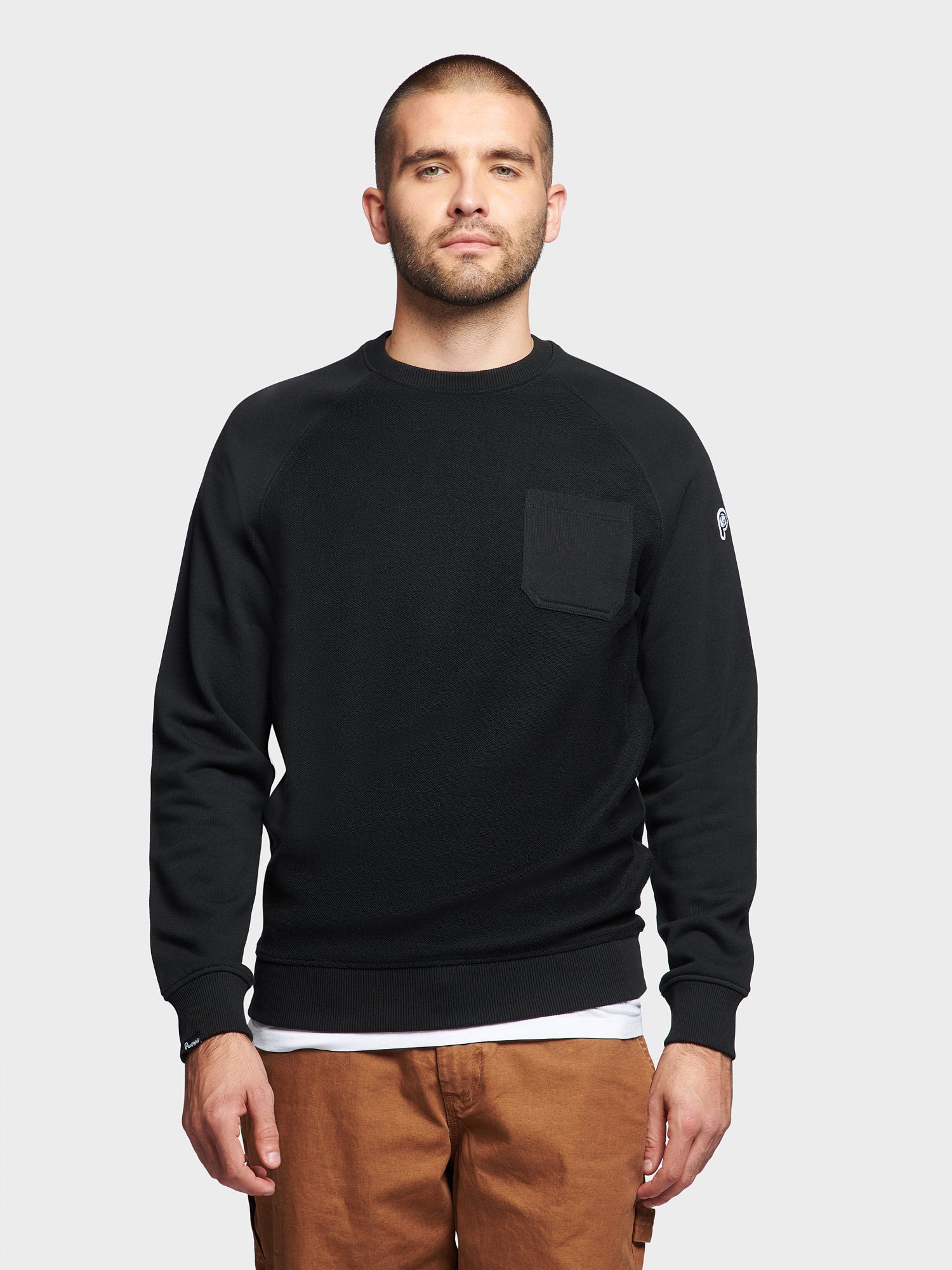 P Bear Reverse Loopback Sweater in Black – Penfield
