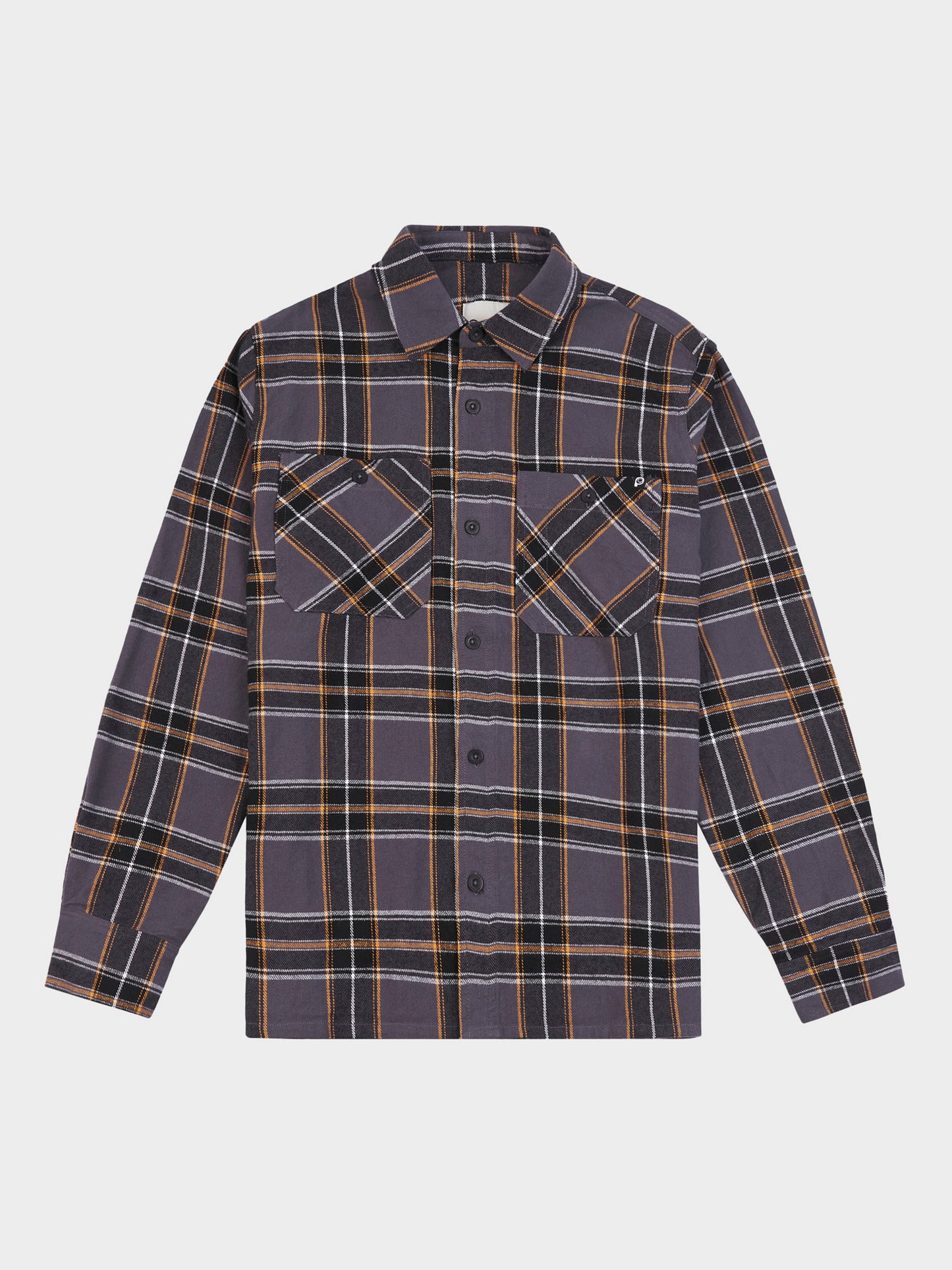 Large Check Overshirt in Ebony