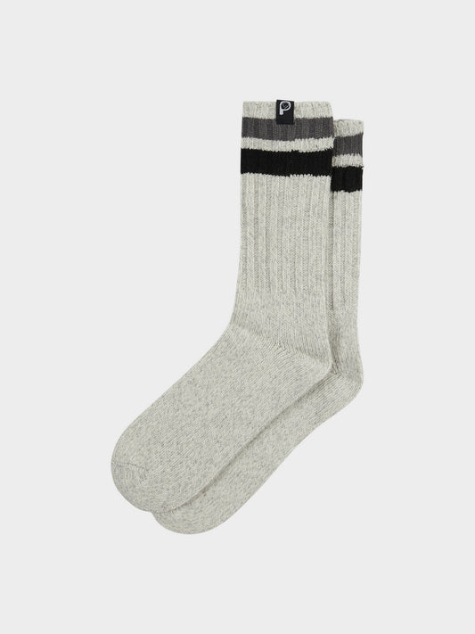 Twist Hiking Wool Blend Socks in Vintage Grey Heather