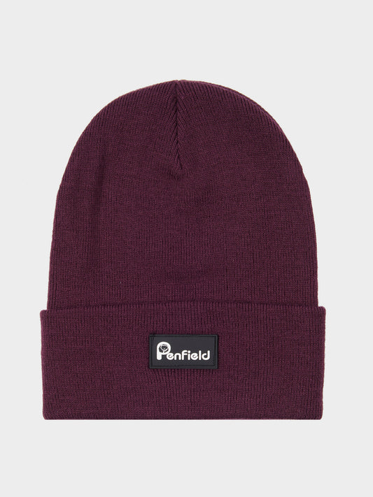 Reverse Badge Beanie in Winetasting