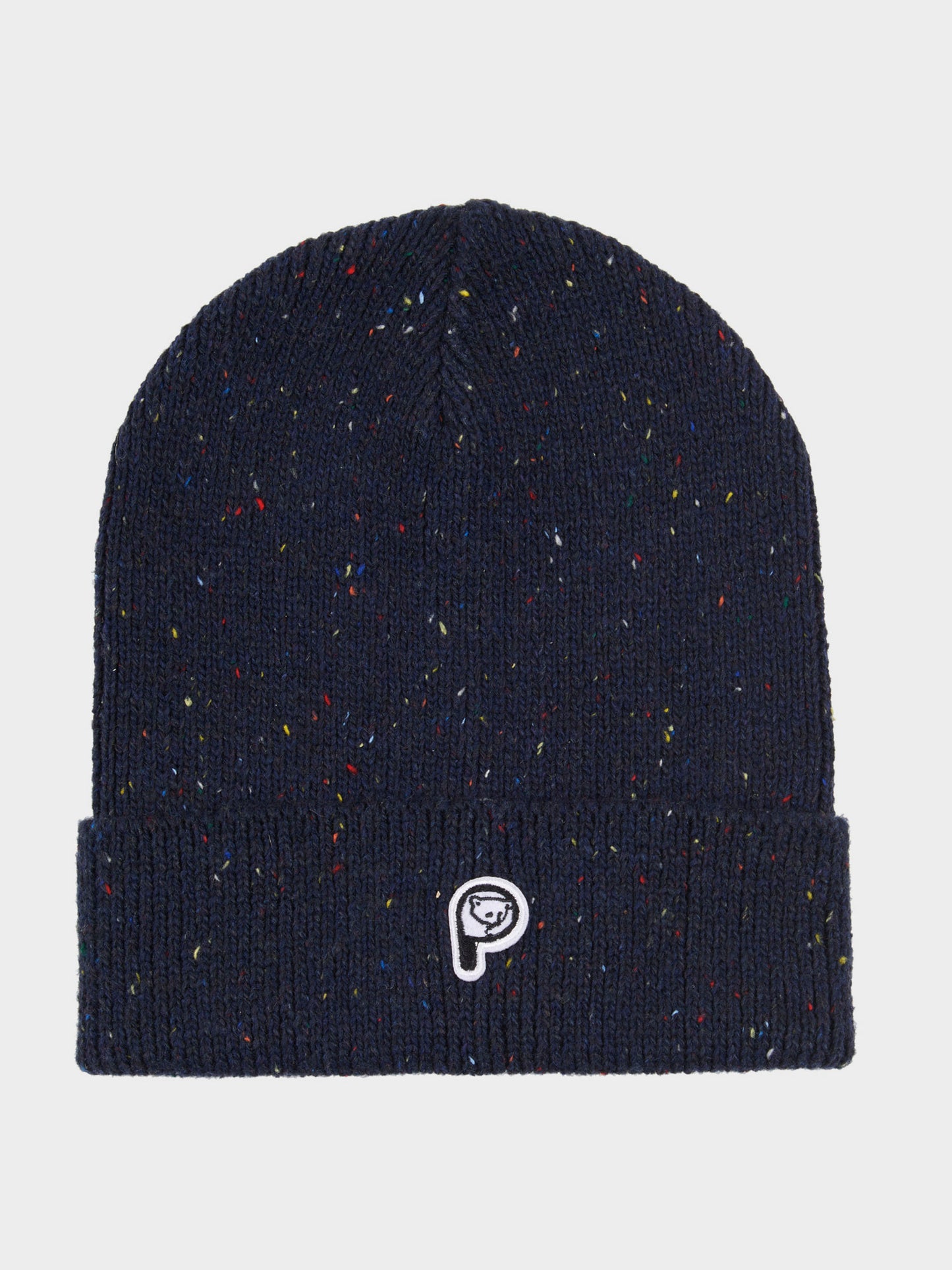 P Bear Neppy Beanie in Navy Blue