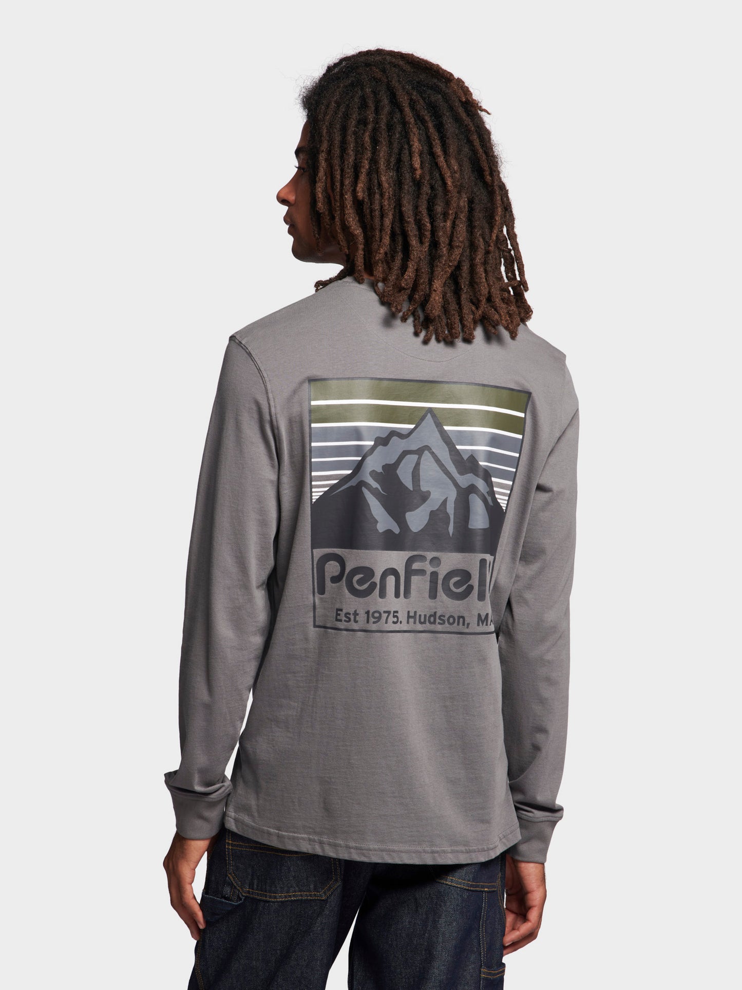 Penfield Back Graphic LS T-Shirt Castlerock