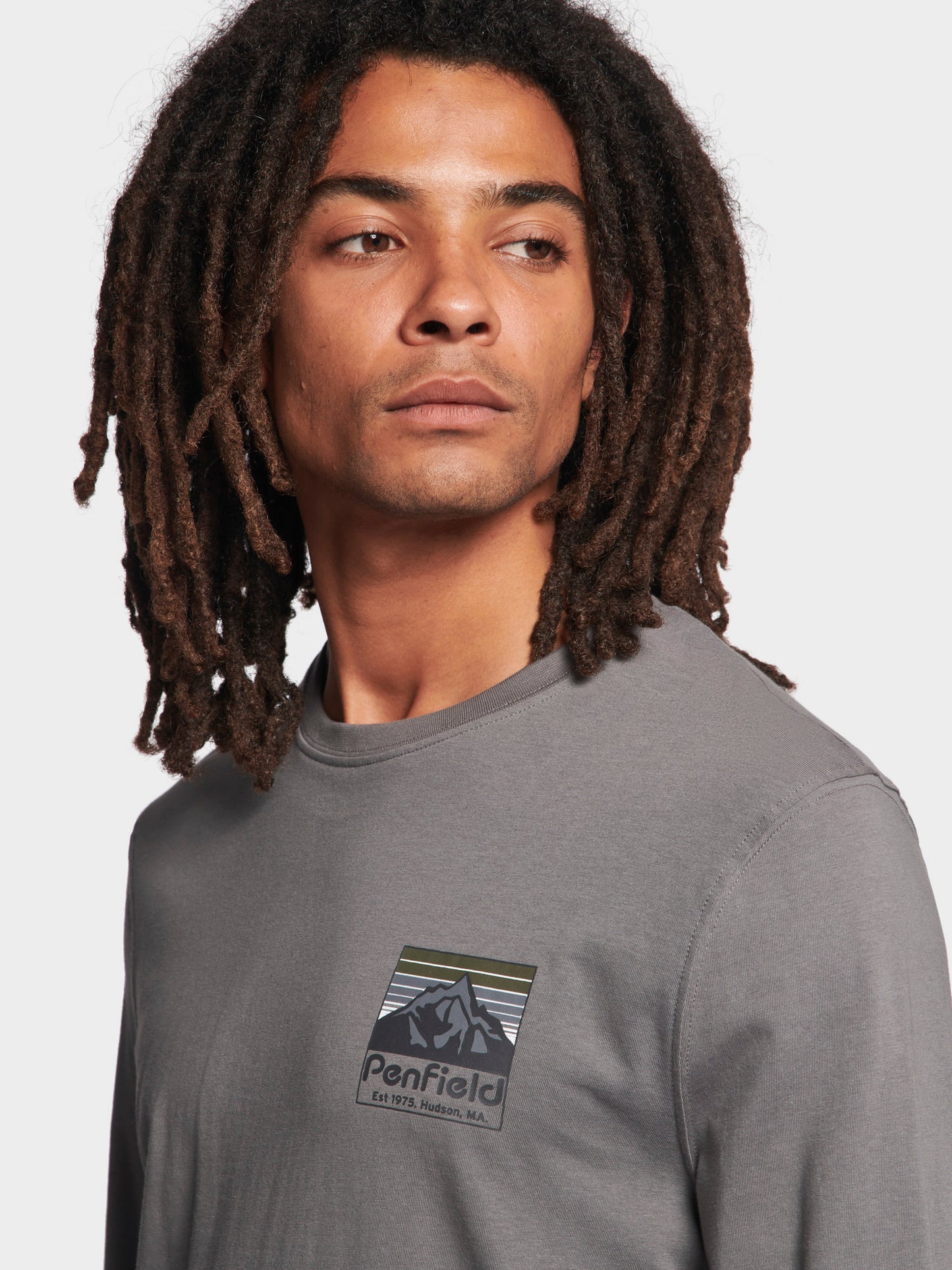 Penfield Back Graphic LS T-Shirt Castlerock