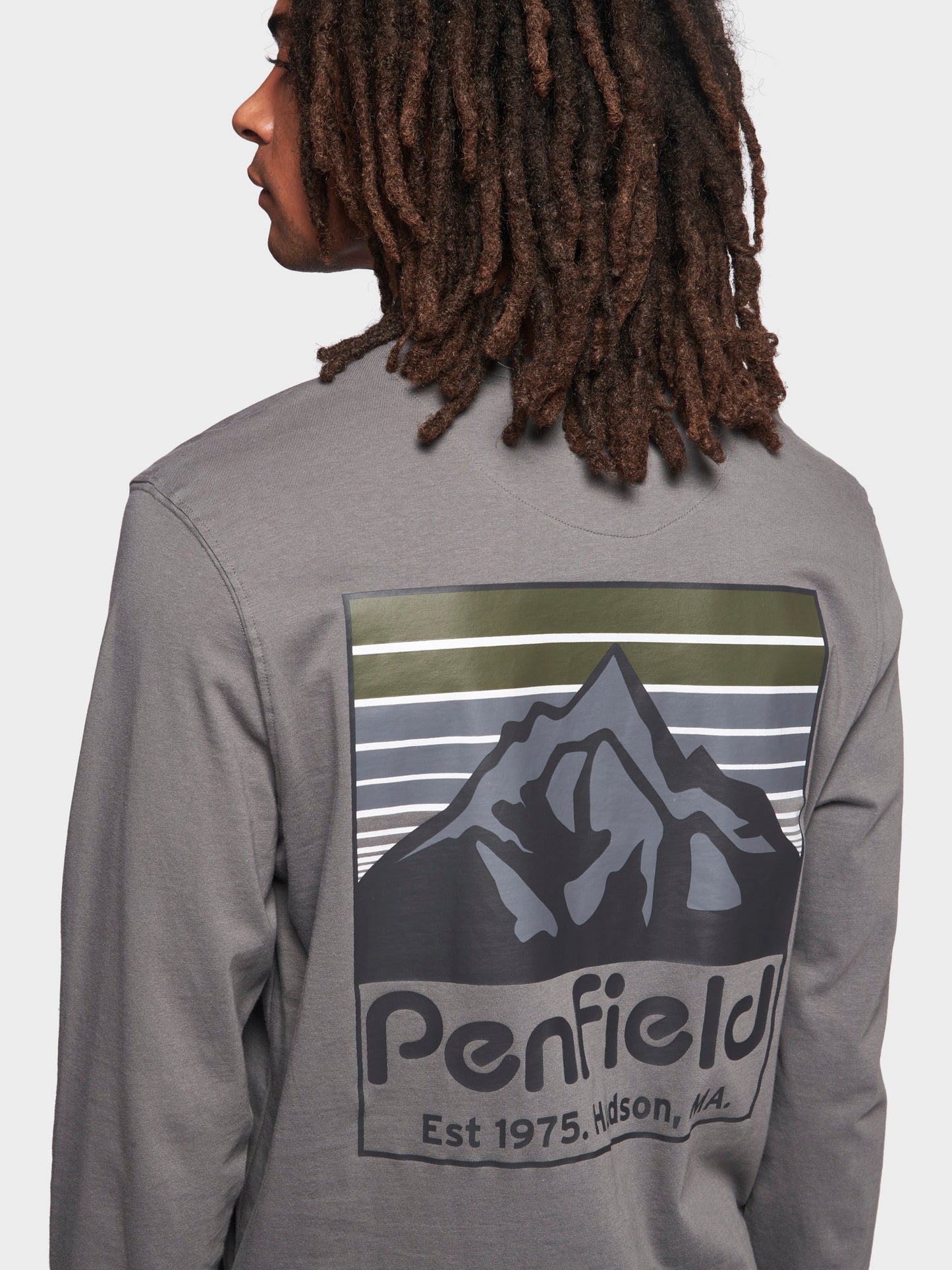 Penfield Back Graphic LS T-Shirt Castlerock