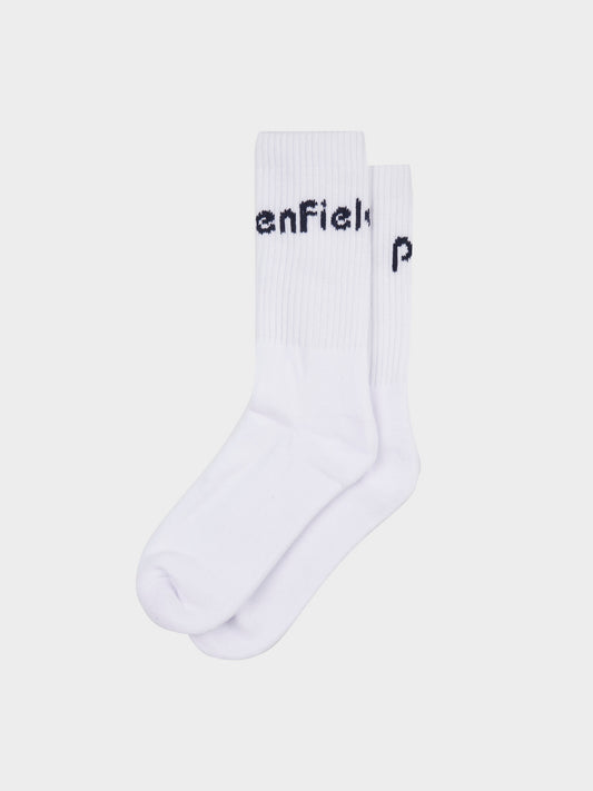 2 Pack Intarsia Socks in Bright White