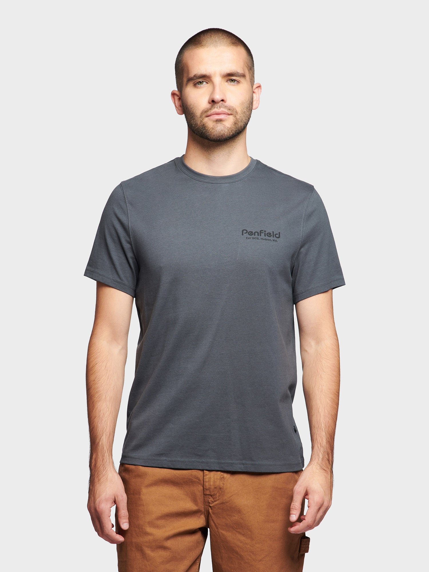 Ridge Trail Back Graphic T-shirt in Ebony