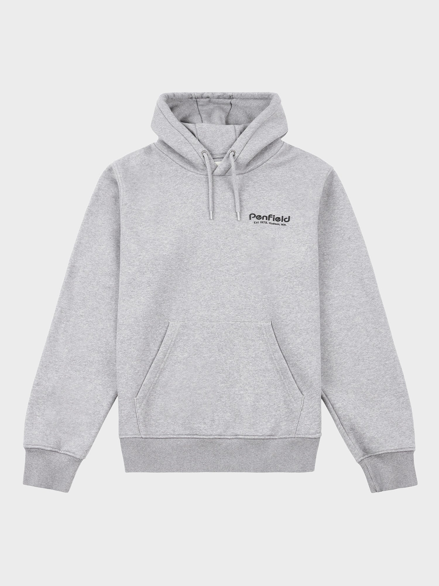 Ridge Trail Back Graphic Hoodie in Vintage Grey Heather