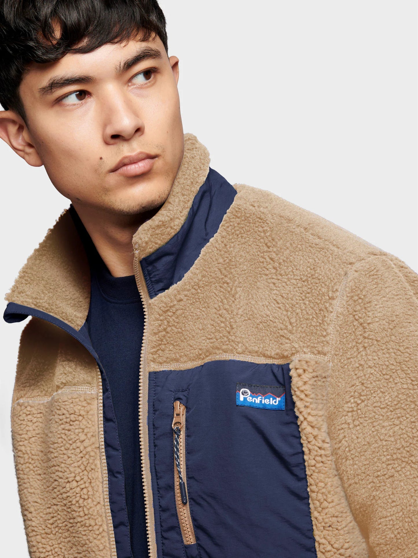 Penfield Mens Mattawa Fleece Jacket Chinchilla