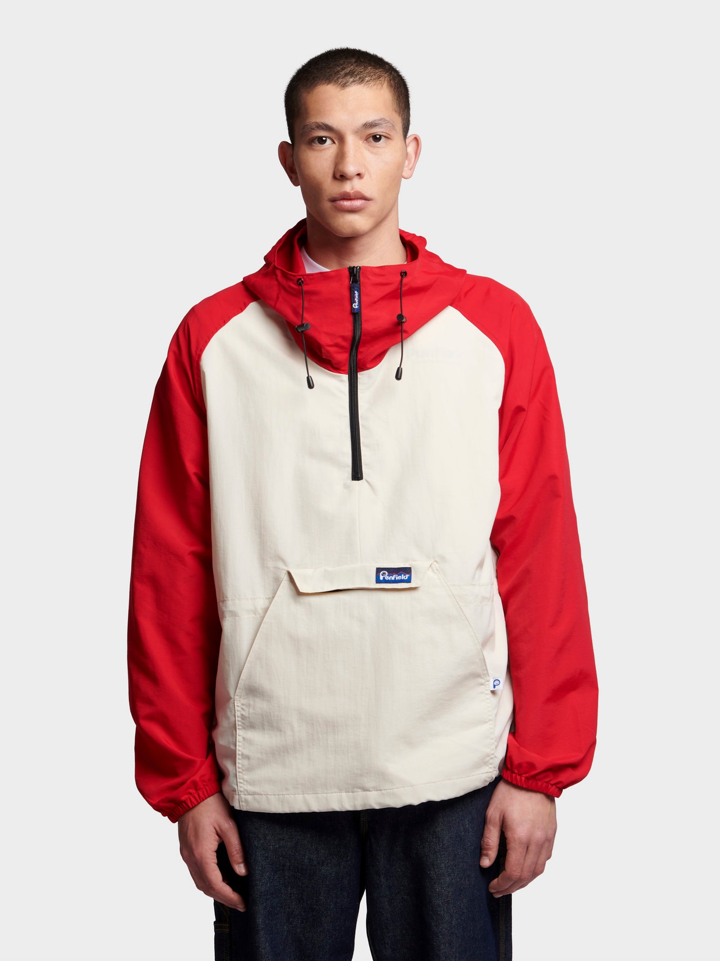 Pac Jac Windbreaker Jacket in True Red