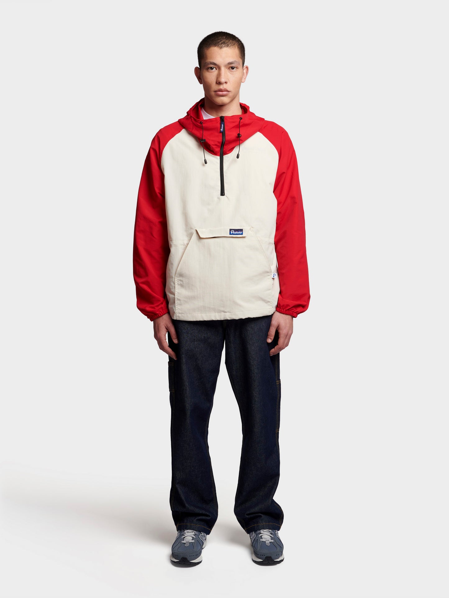 Pac Jac Windbreaker Jacket in True Red