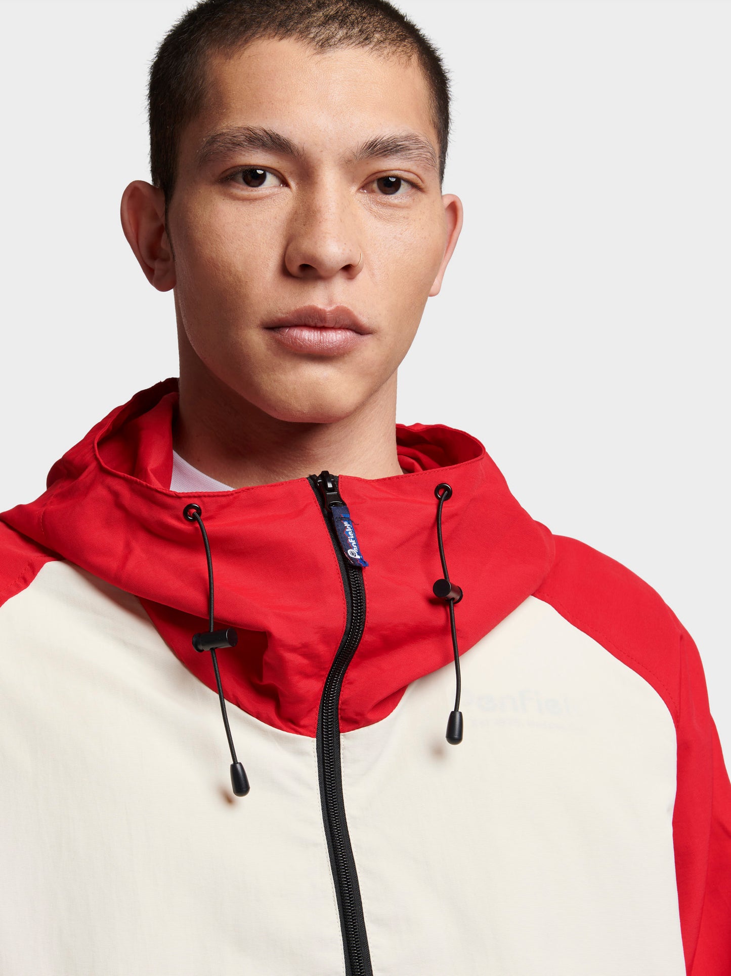 Pac Jac Windbreaker Jacket in True Red