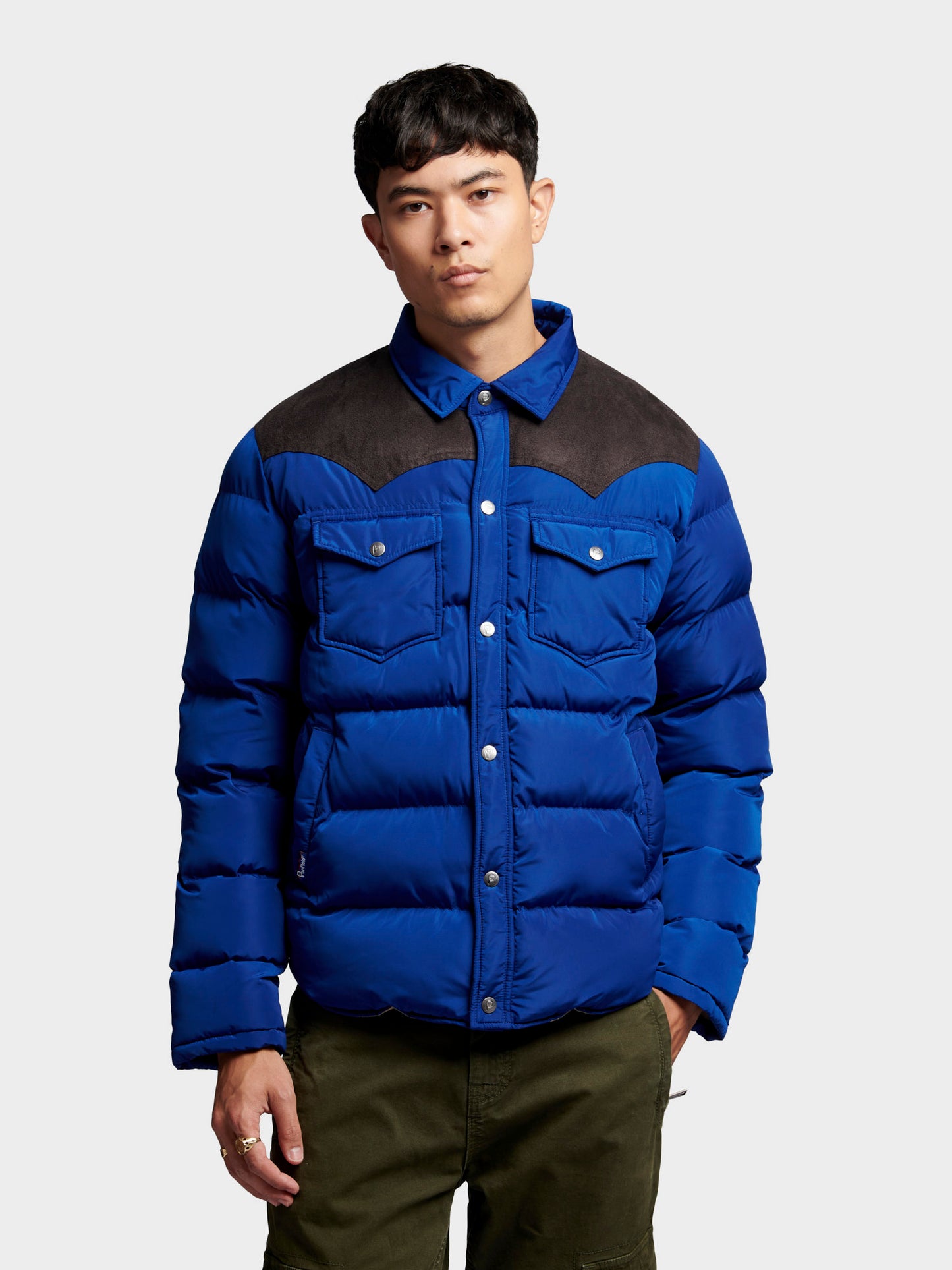 Penfield Mens Contrast Yoke Jacket Sodalite Blue