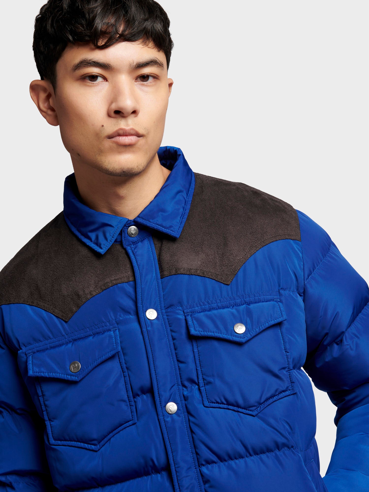 Penfield Mens Contrast Yoke Jacket Sodalite Blue