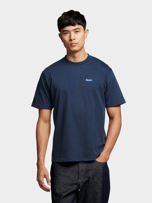 Penfield Mens Original Logo T-Shirt in Navy Blue