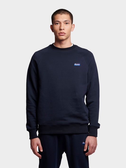 Penfield Mens Original Logo Sweatshirt in Navy Blue