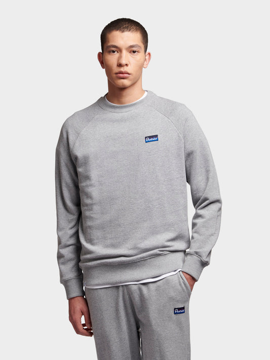 Penfield Mens Original Logo Sweatshirt in Athletic Grey Heather