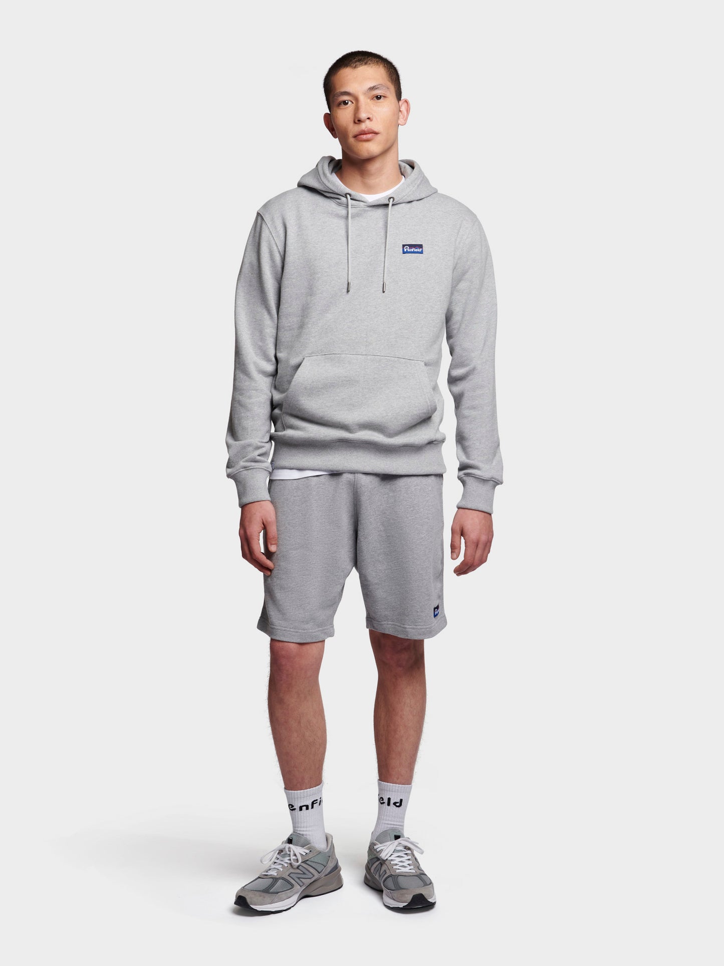 Relaxed Fit Original Logo Hoodie in Athletic Grey Heather