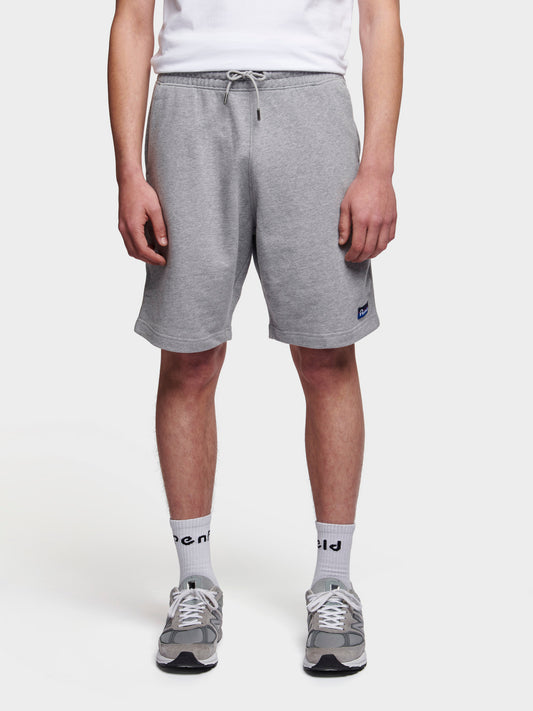 Penfield Mens Original Logo Sweat Short in Athletic Grey Heather