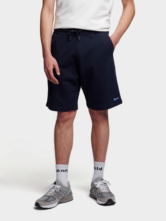 Penfield Mens Original Logo Sweat Short in Sky Captain