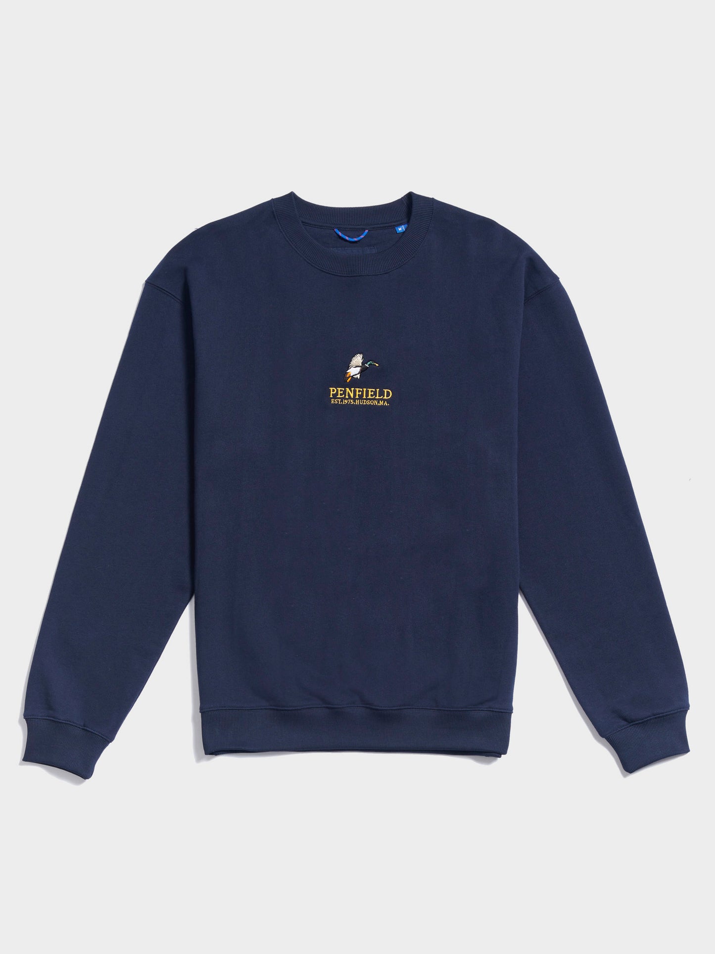 Penfield Mens Embroidered Mallard Sweatshirt Navy Blue